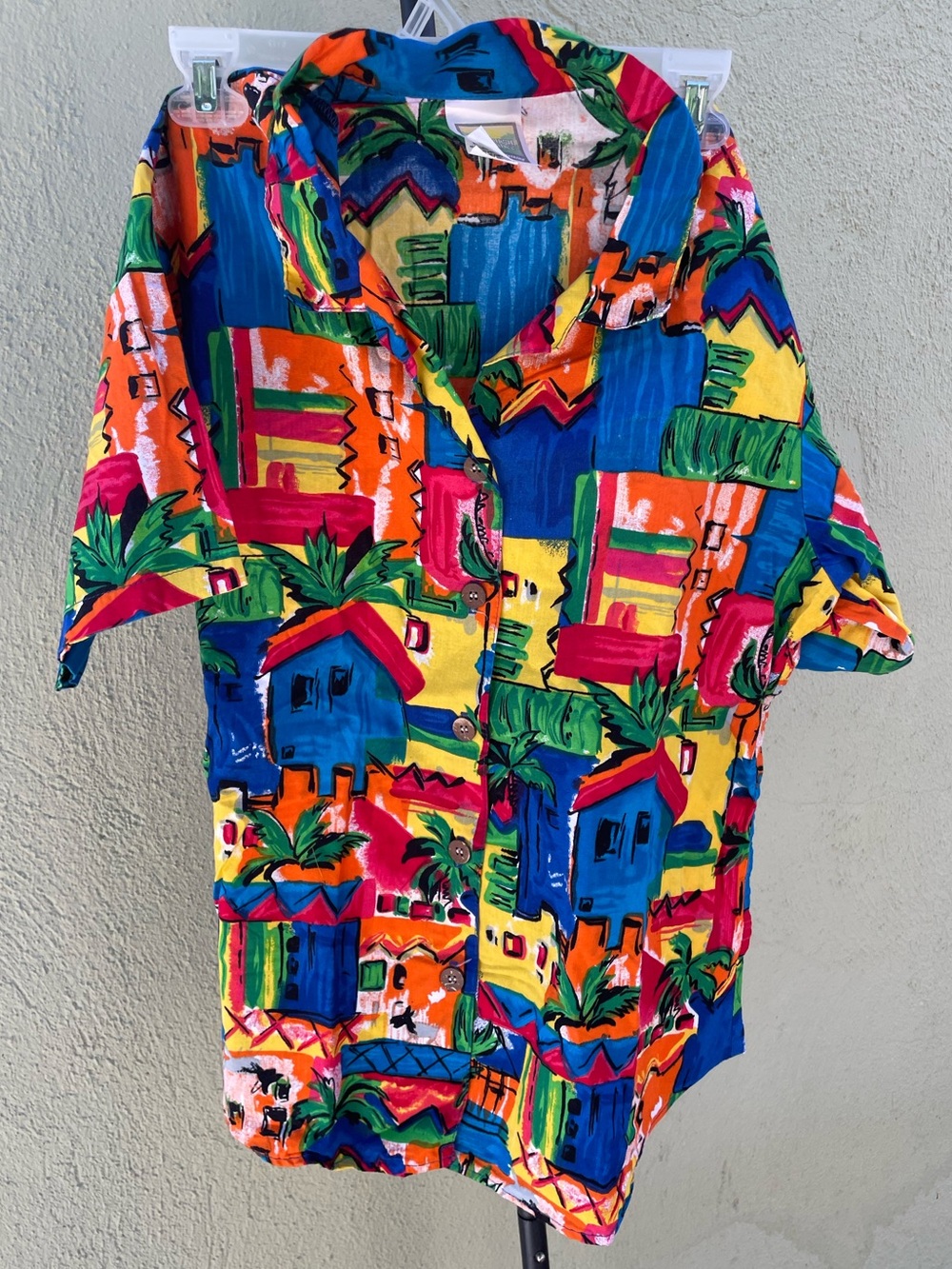 Vintage Toucan Dance Tropical Print Shirt